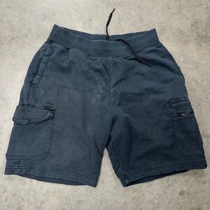 Nike Sportswear Mens Cargo Shorts Faded Black Cotton French Terry Size Large